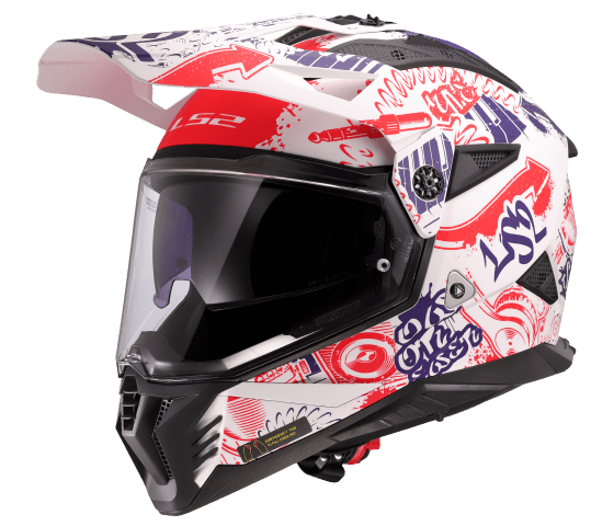 MX702 PIONEER II FANTASY Matt White Red Blue